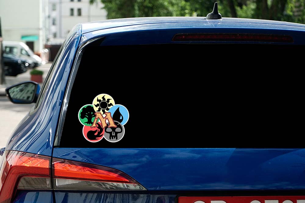 Magic the Gathering Mana Symbols Vinyl Decal Sticker for Car Laptop Water Bottle