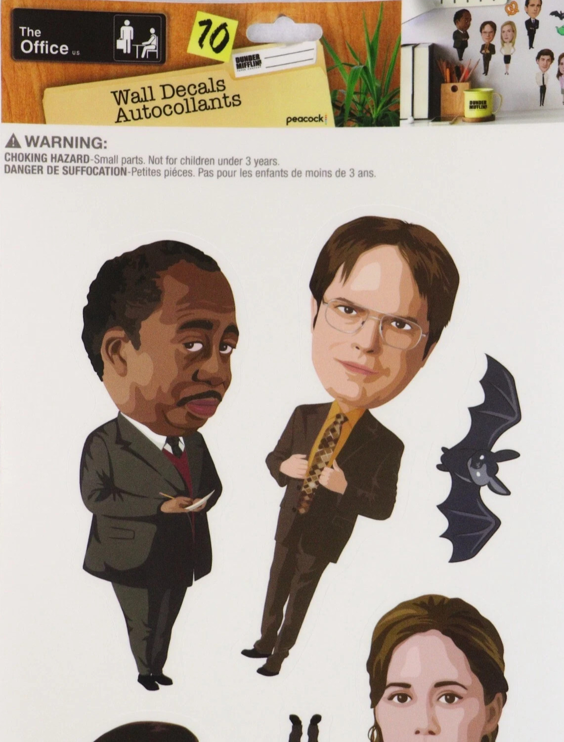The Office Michael Scott Dunder Mifflin Dwight Sticker Sheet 10 Wall Decals