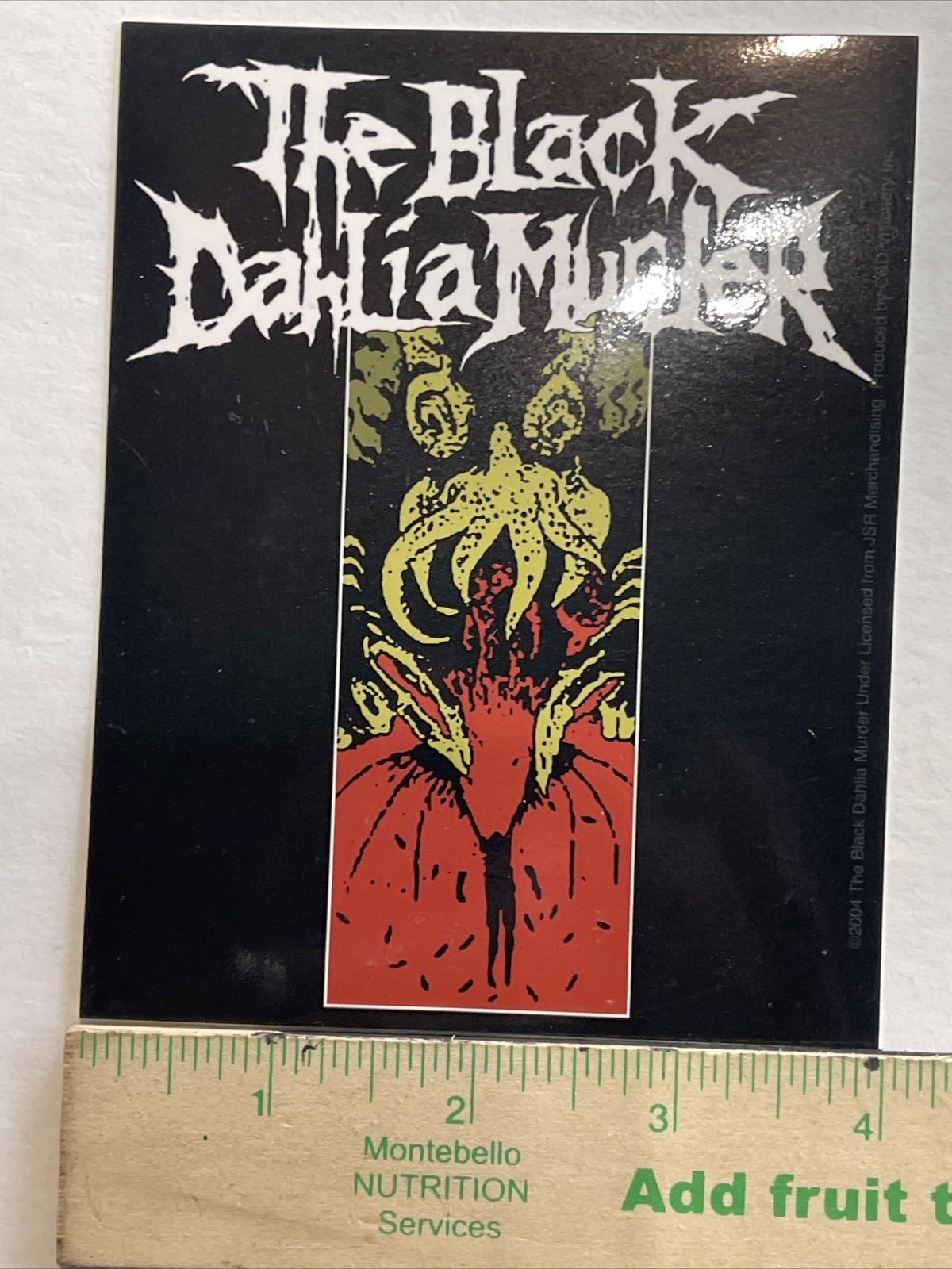 The Black Dahlia Murder Sticker: New, Licensed, Vinyl, Rare, Vintage 2004