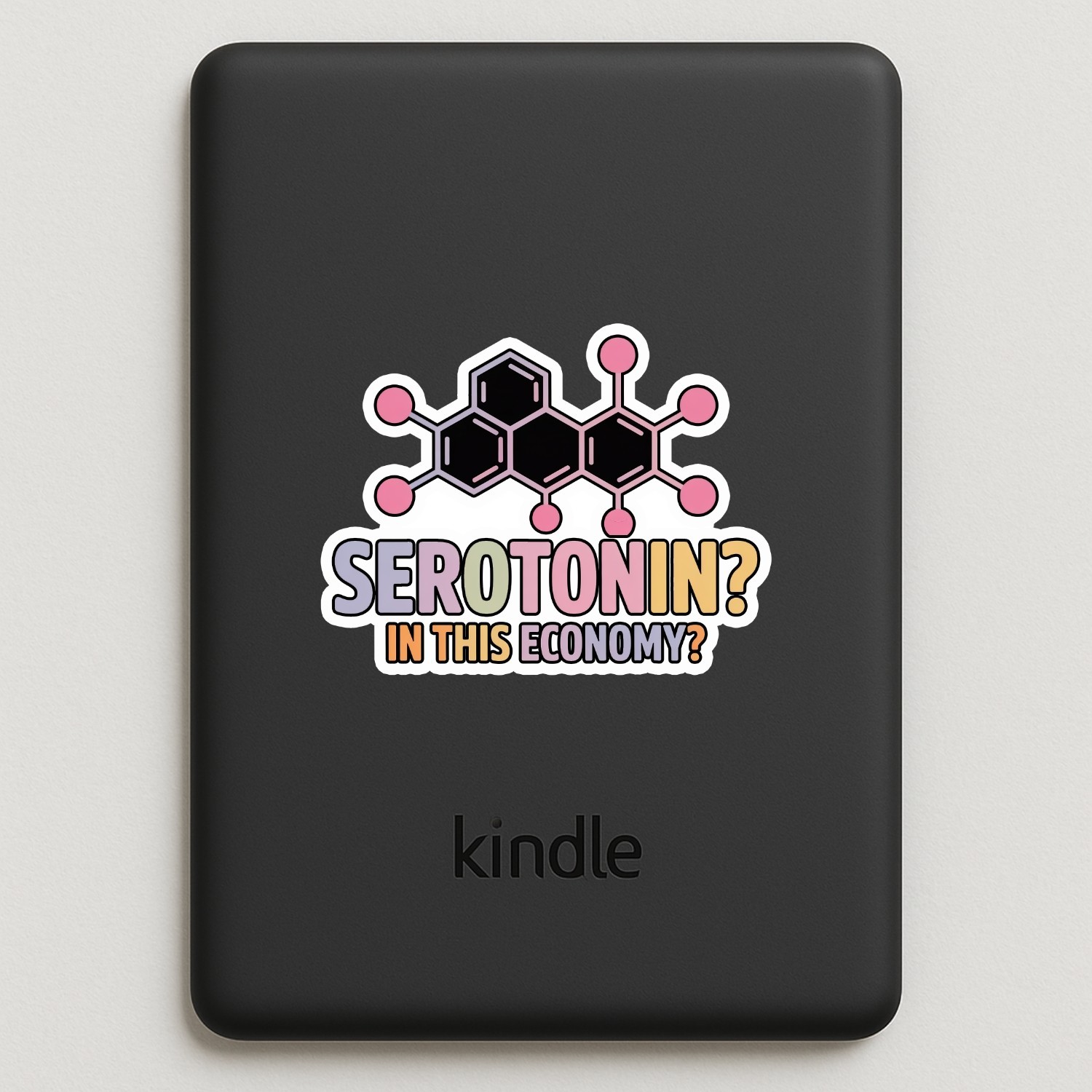4pcs Serotonin in This Economy Stickers – Funny Mental Health Decals