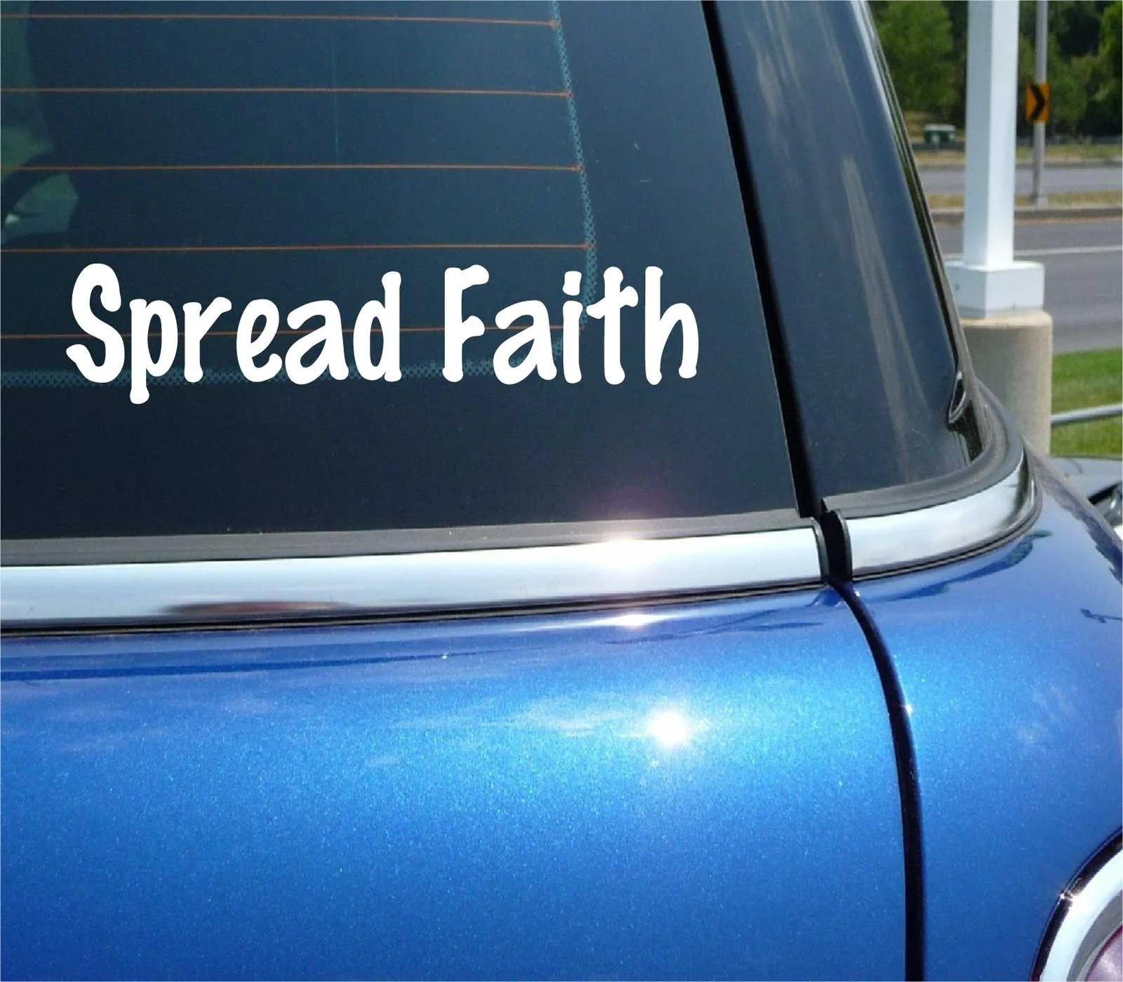 SPREAD FAITH DECAL STICKER CHURCH GOD JESUS PRAY CHRISTIAN RELIGION CAR TRUCK