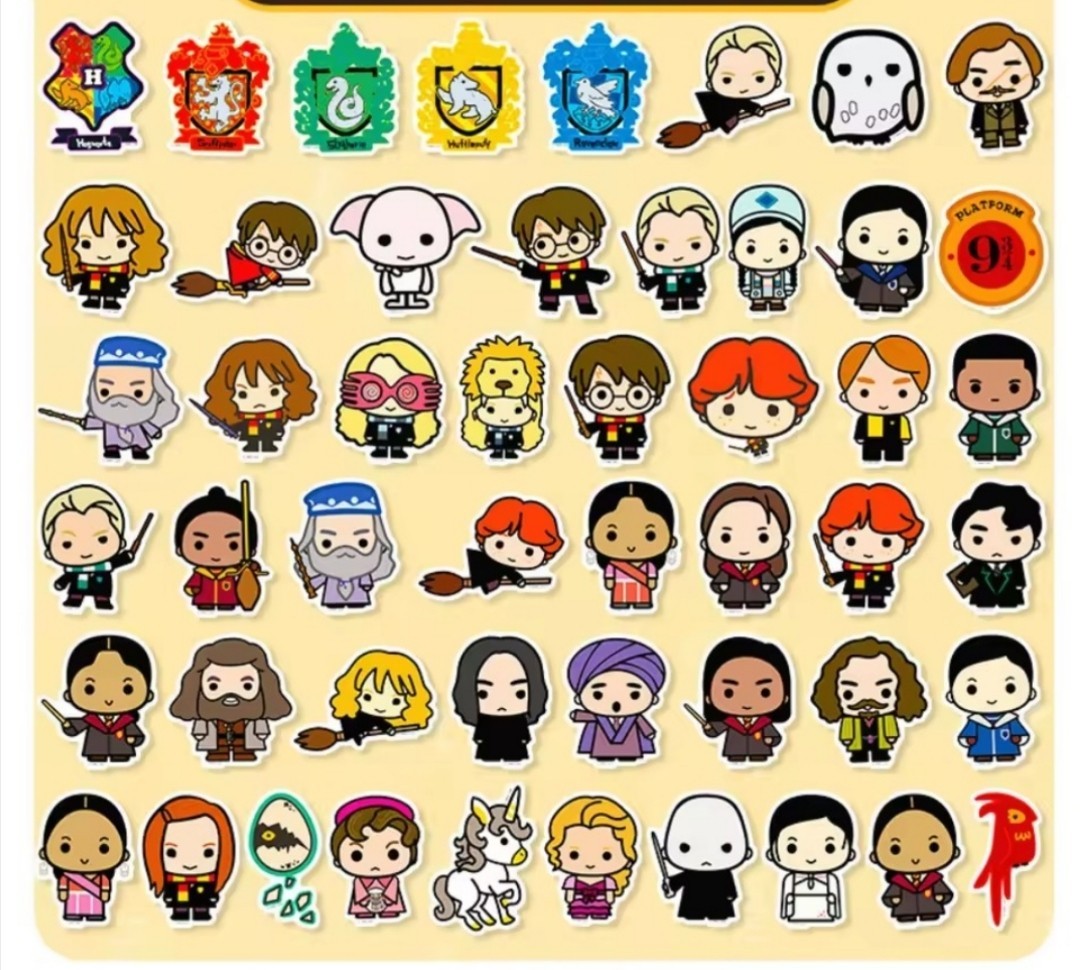 20 PCS Harry Potter Series Cartoon Stickers BRAND NEW Version B