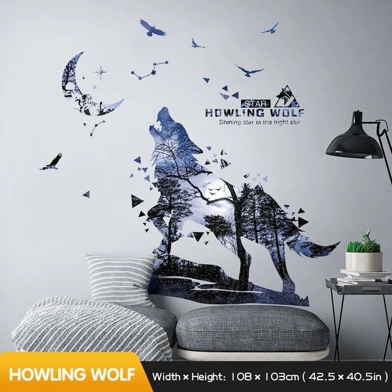 Wall Stickers Animal Birds Tree Decal Vinyl Mural Arts Kids Bedroom Home Decor