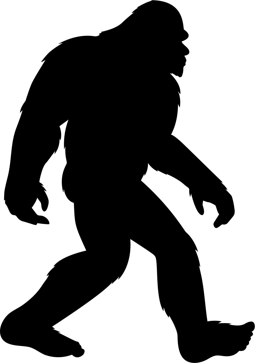 Big Foot Sasquatch Yeti Decal Sticker Car Truck SUV Bumper Wall Laptop Tablet