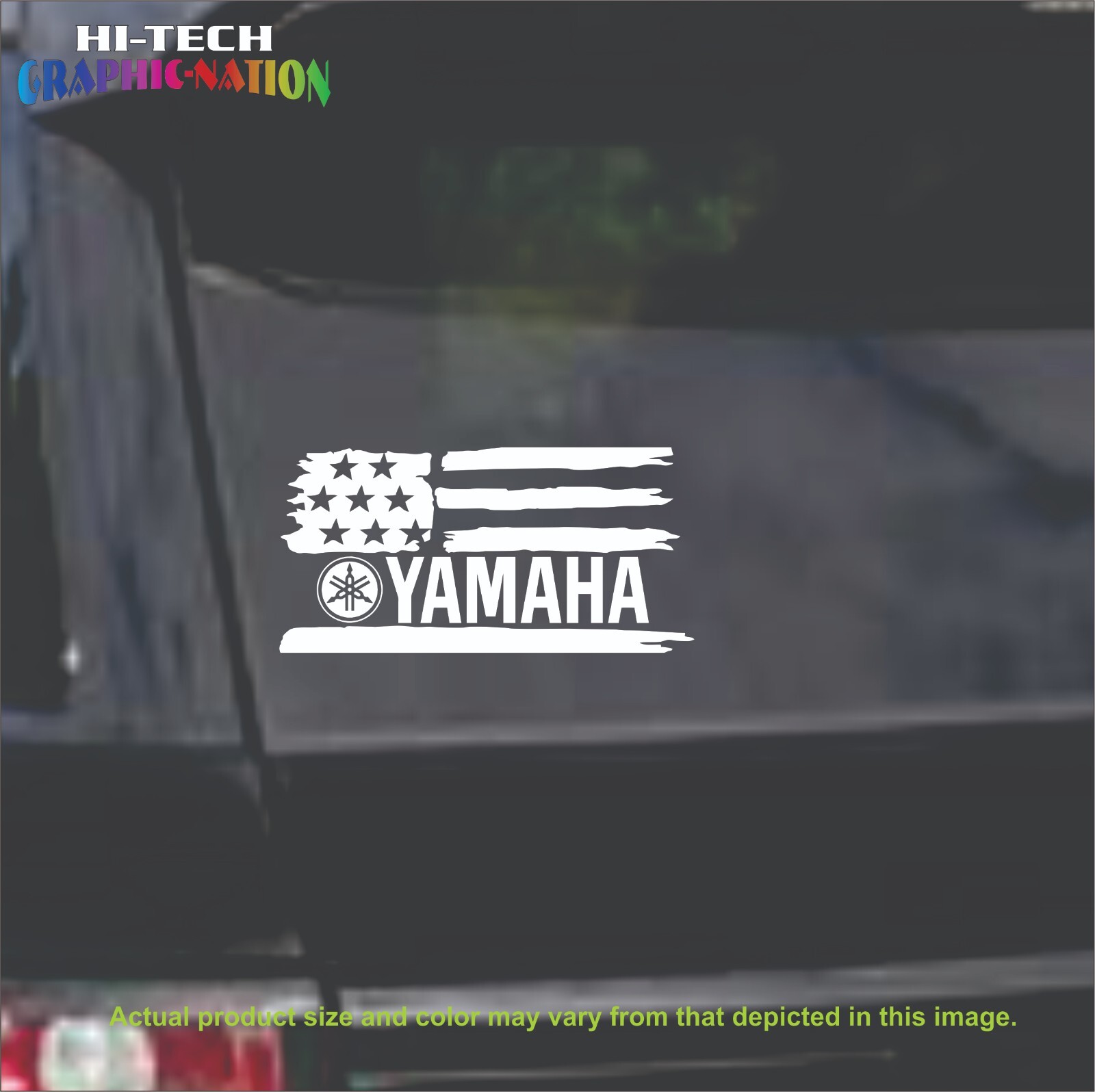YAMAHA US FLAG LOGO Sticker Vinyl Decal for Motorcycle Car Truck Window Logo #1L