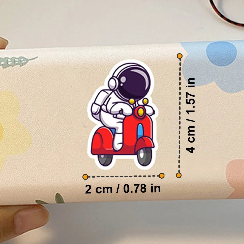 40-240pcs Astronaut Cosmonaut Stickers Cartoon Decals For Guitar Phone Laptops