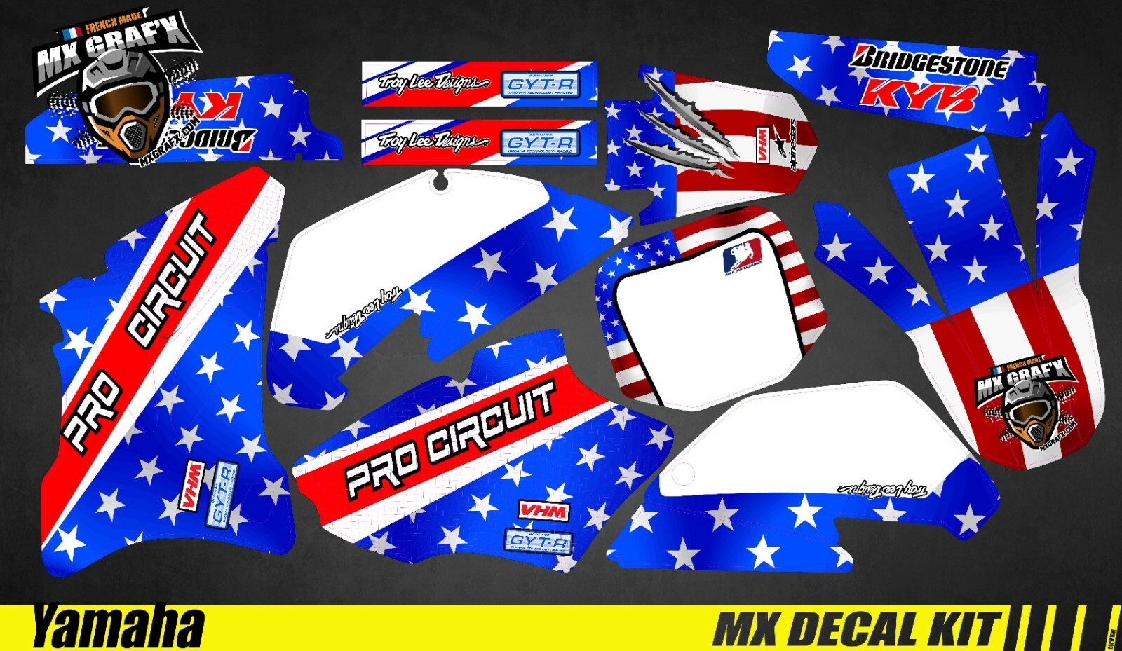 MX Decal Kit For Yamaha YZ 85 – Pro Circuit
