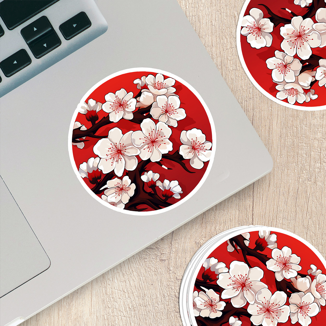 Cherry Blossom Vinyl Sticker – Embrace Nature's Beauty Anywhere You Go!