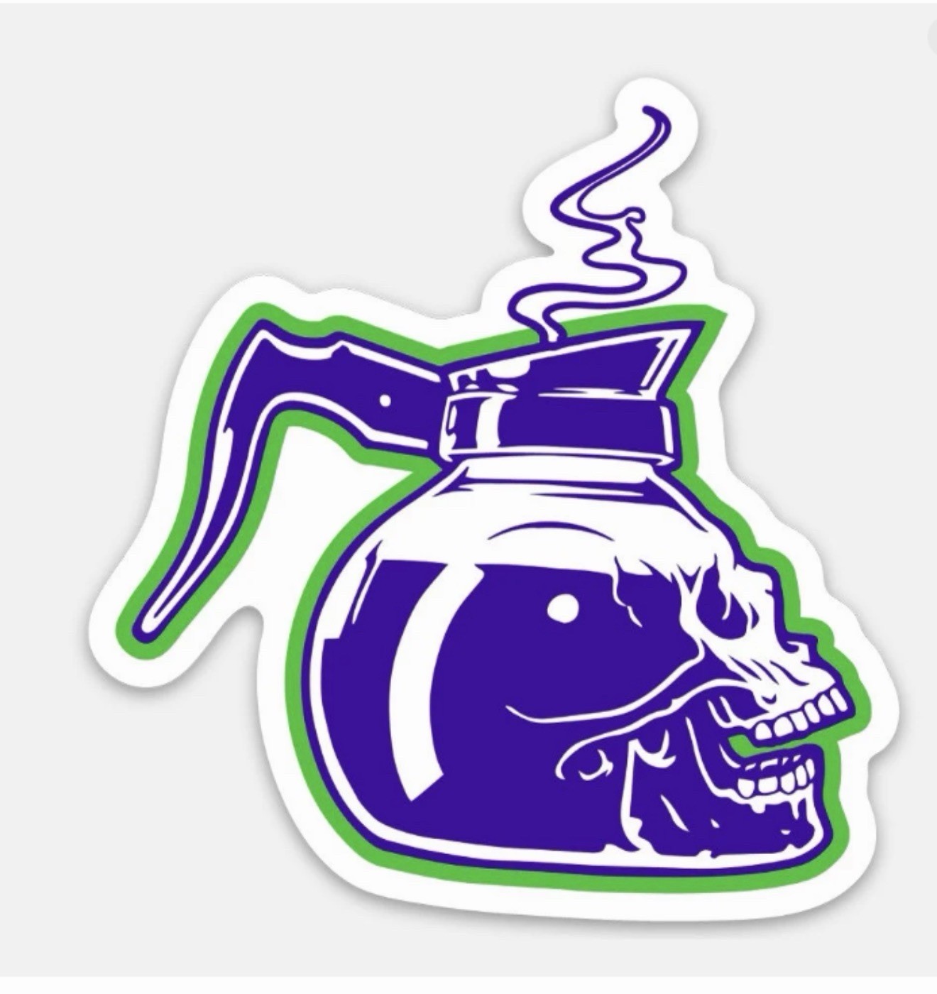 3” Coffee Sticker Vinyl Decal Matte Finish Dishwasher Safe
