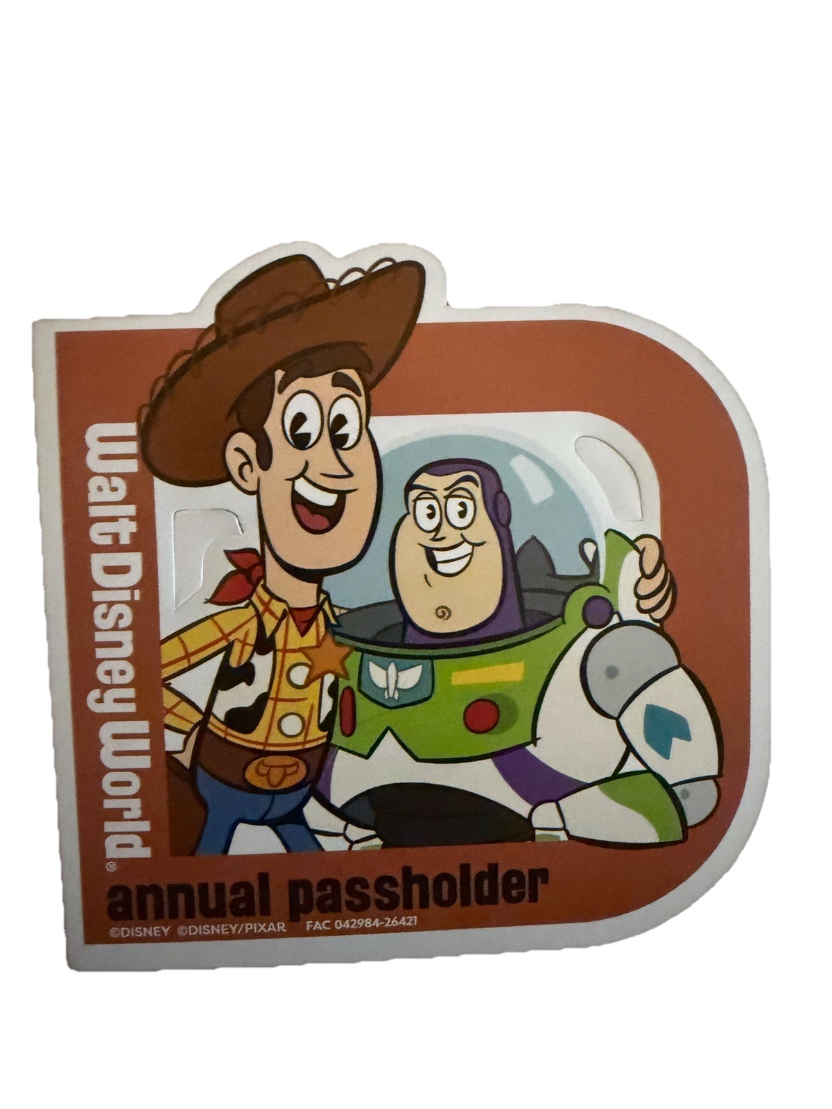 Disney 2026 WDW AP Passholder Magnet Woody and Buzz Lightyear Toy Story GENIUNE