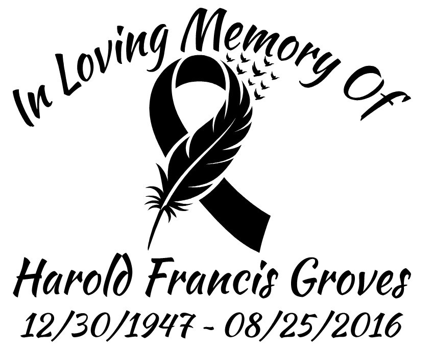 In Loving Memory Decal Cancer Ribbon Wings Bird Feather Car Vinyl Sticker Custom