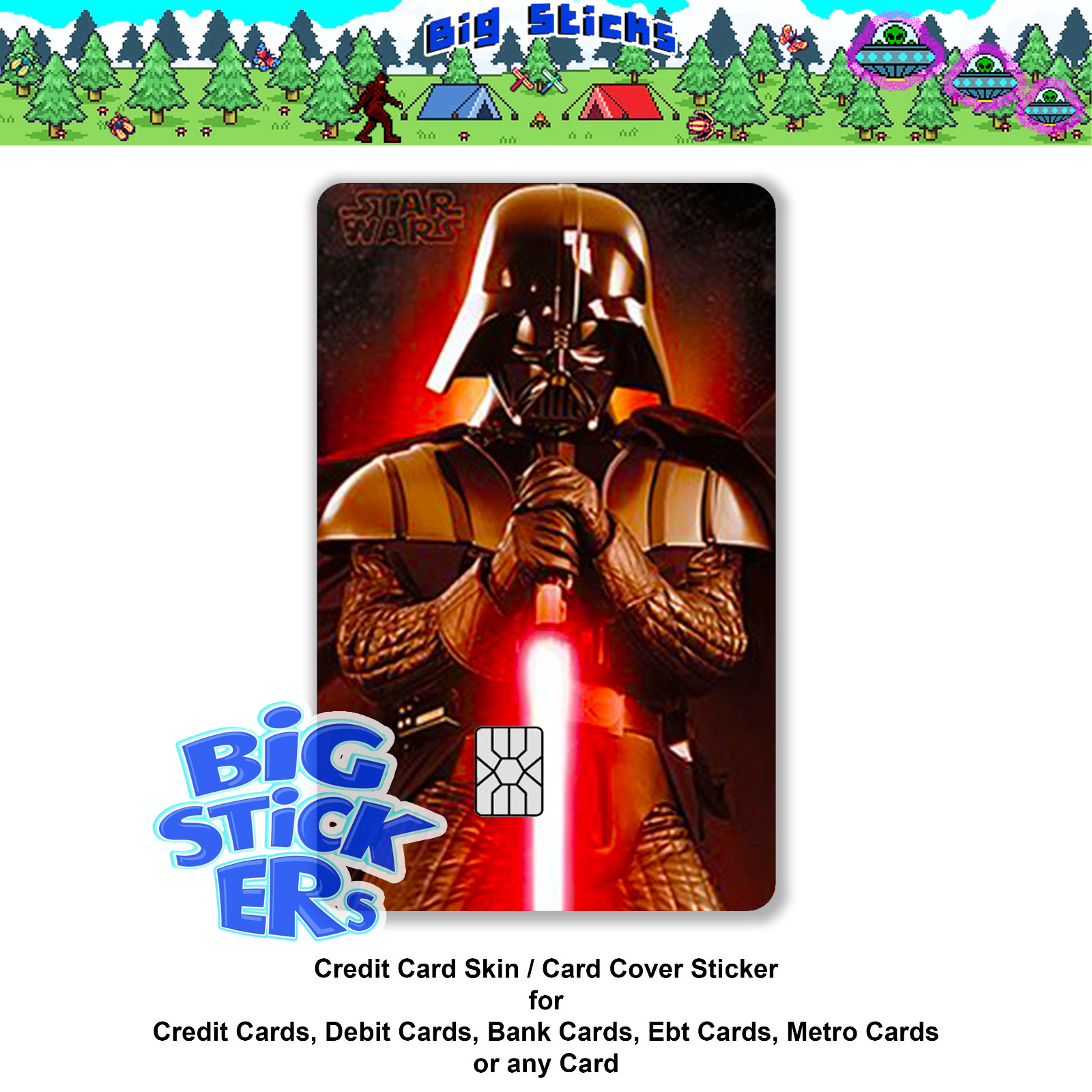 Starwars Credit Card Cover SMART Sticker Skin Wrap, Card Sticker Decal