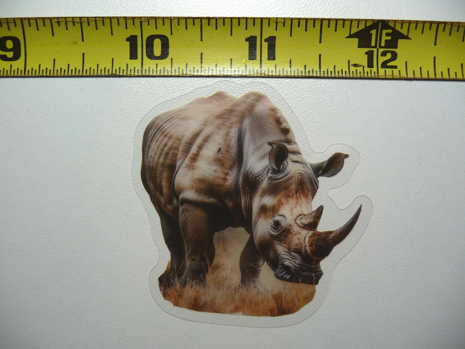RHINO RHINOCEROS SMALL STICKER DECAL WILDLIFE COLORFUL ZOO FUNNY