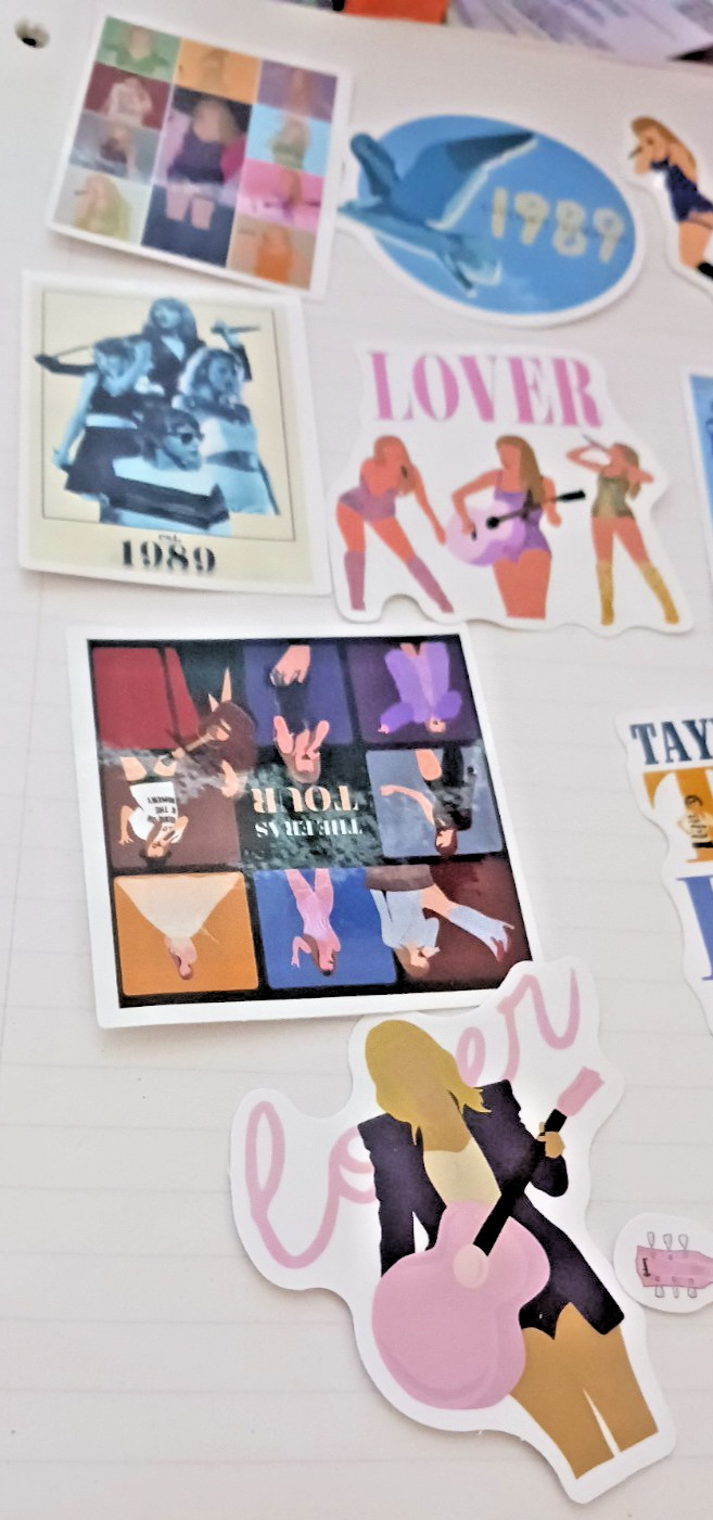 Taylor Swift Stickers 10 pcs. Party Favors , Water Bottle, Decor, Music FAN #2