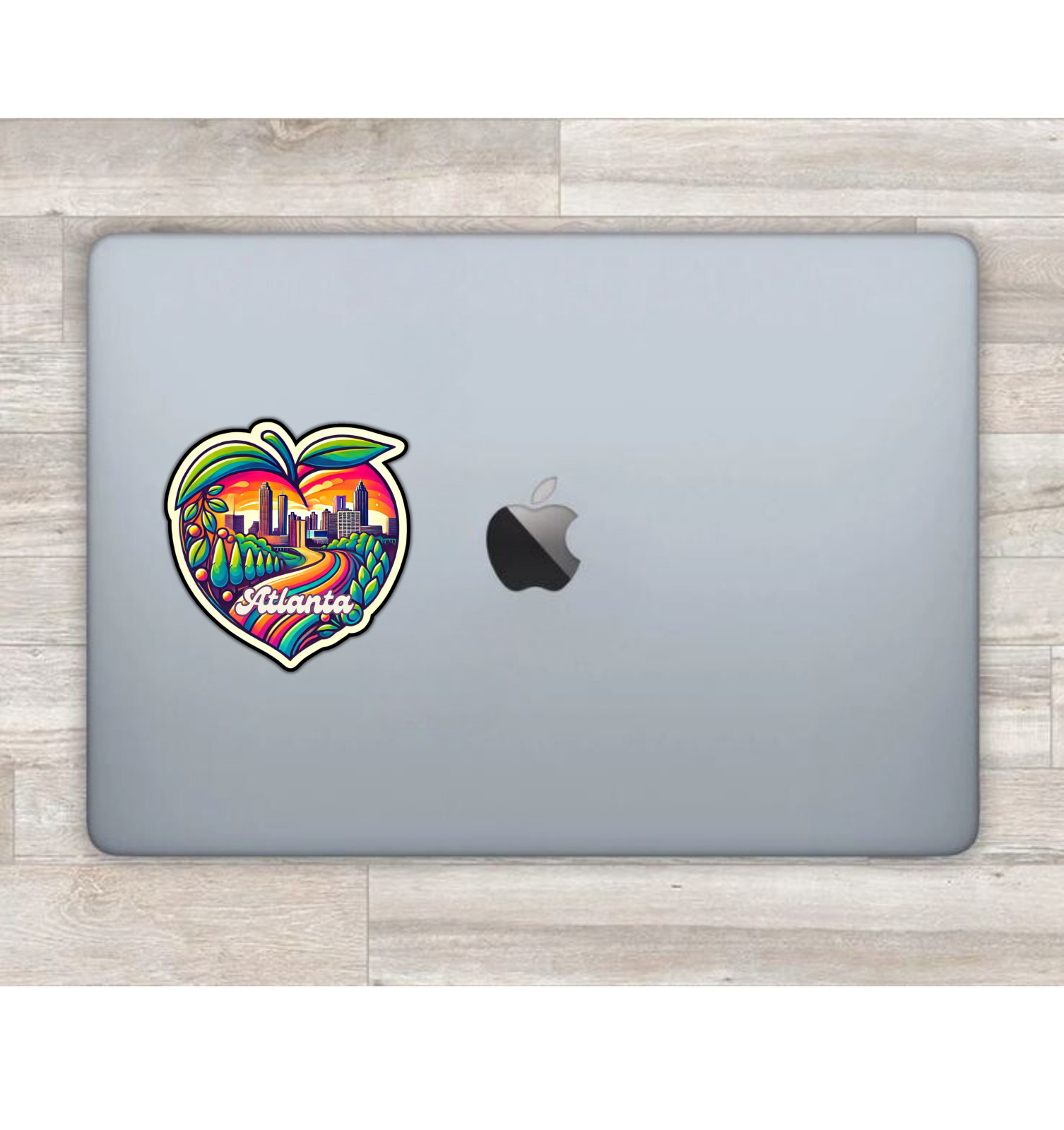 Atlanta Georgia Peach Fridge Magnet or Laptop Sticker