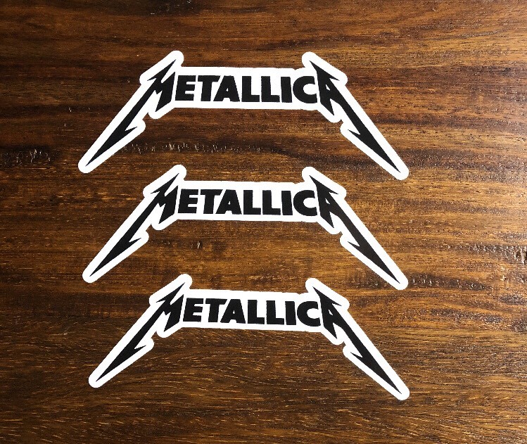 Metallica Sticker – 3 Small Stickers