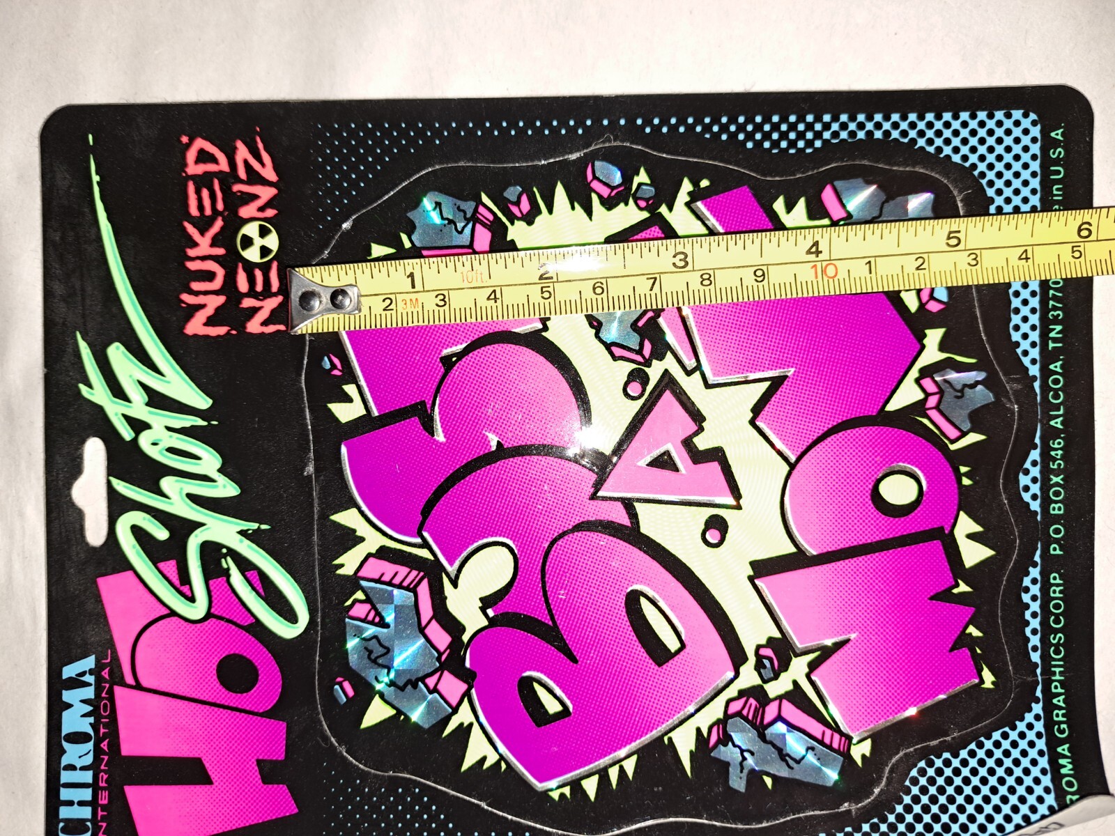 Chroma International Holographic Decal Vintage BUST-A-MOVE 90s NEW Hot Shotz