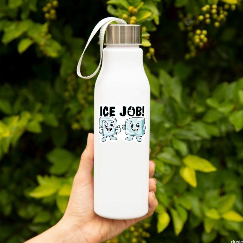 ICE JOB! Funny Sticker, Peel N' Stick, Different Sizes