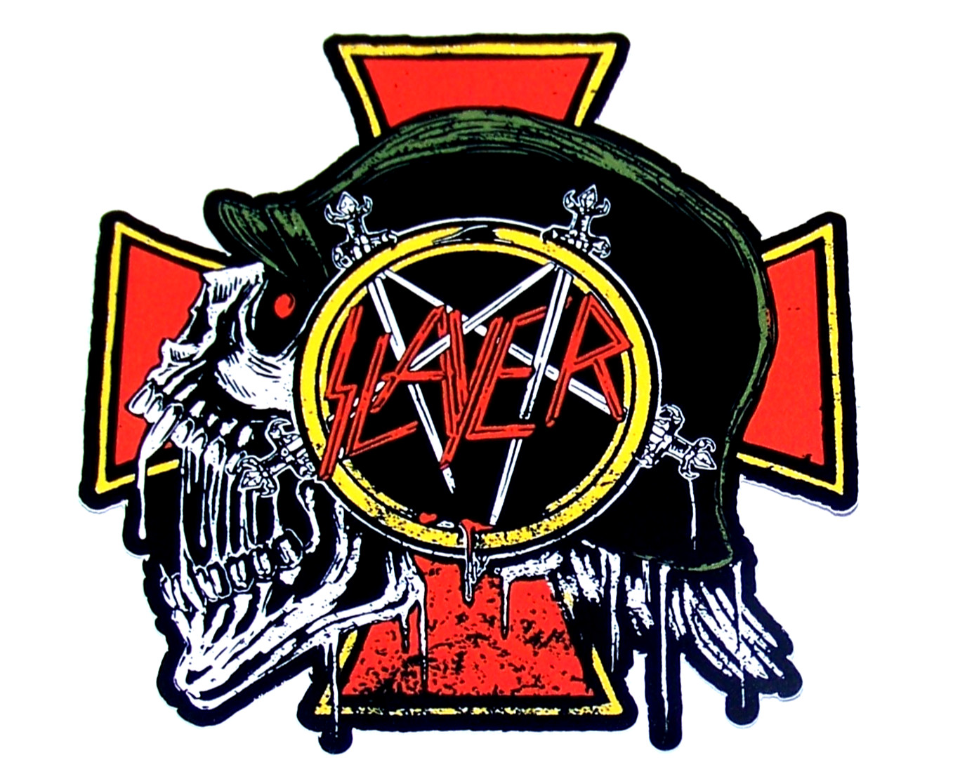 SLAYER – Die Cut LARGE Sticker Decal Official Heavy Metal Death Speed Metal Band
