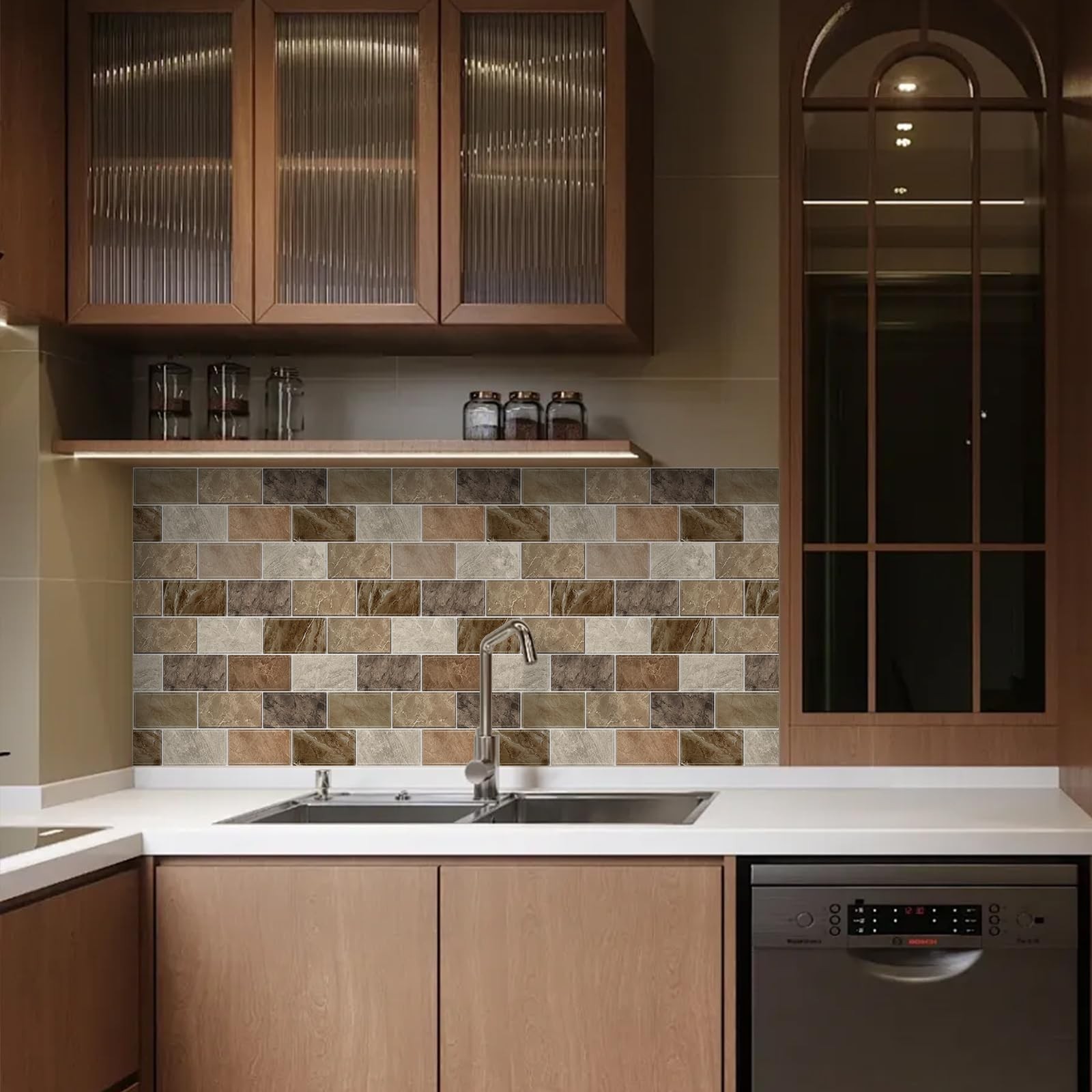 10 Sheets Peel and Stick Backsplash for Kitchen 12"X12" Renter Friendly Backs…
