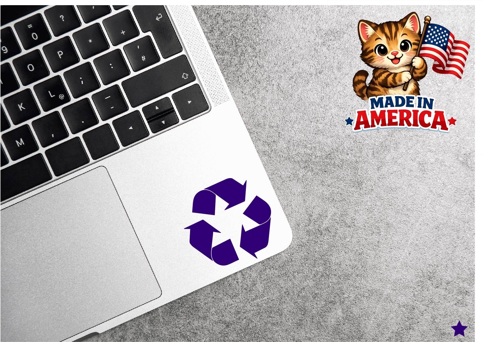 Recycle Symbol Decal Sticker Trash Can Label Think Green Save the Planet Earth