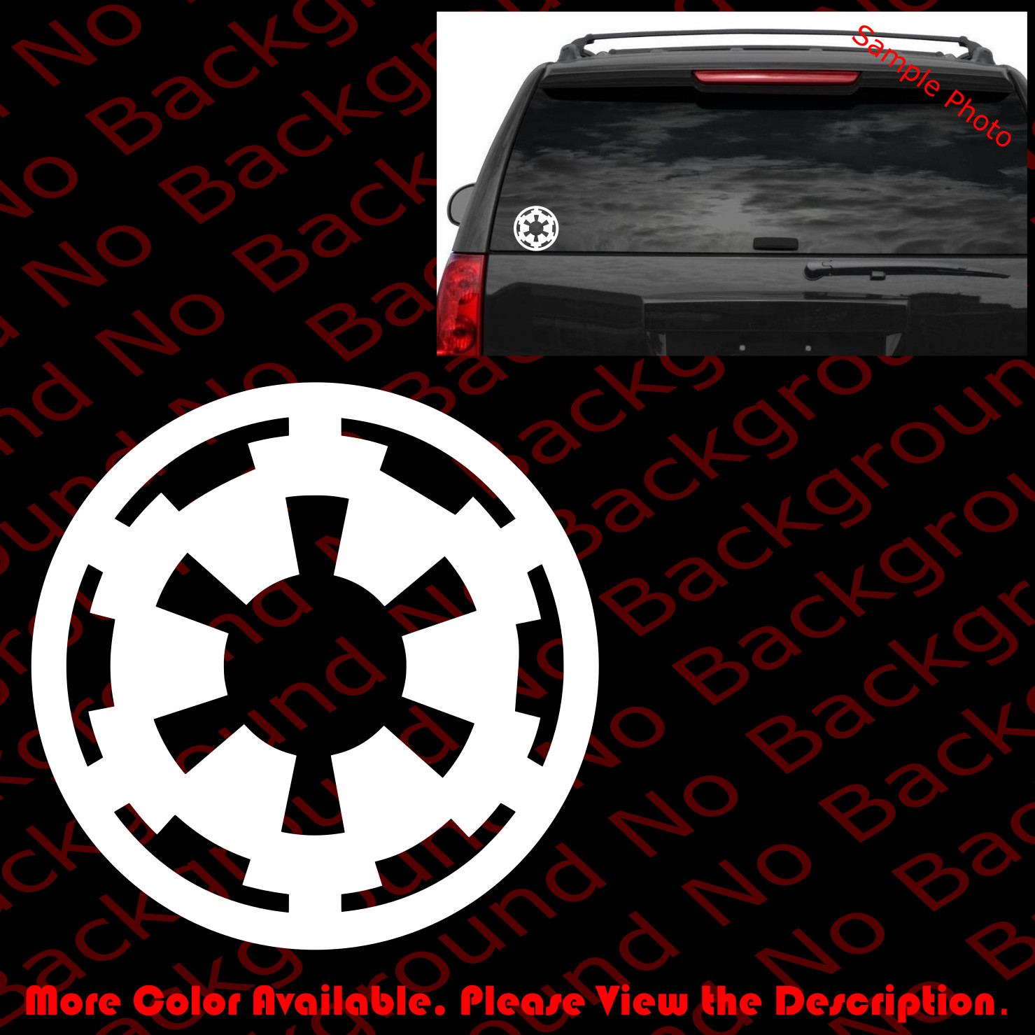 IMPERIAL Star Wars Car Window/laptop/Bumper Vinyl Die Cut Decal Sticker SW002