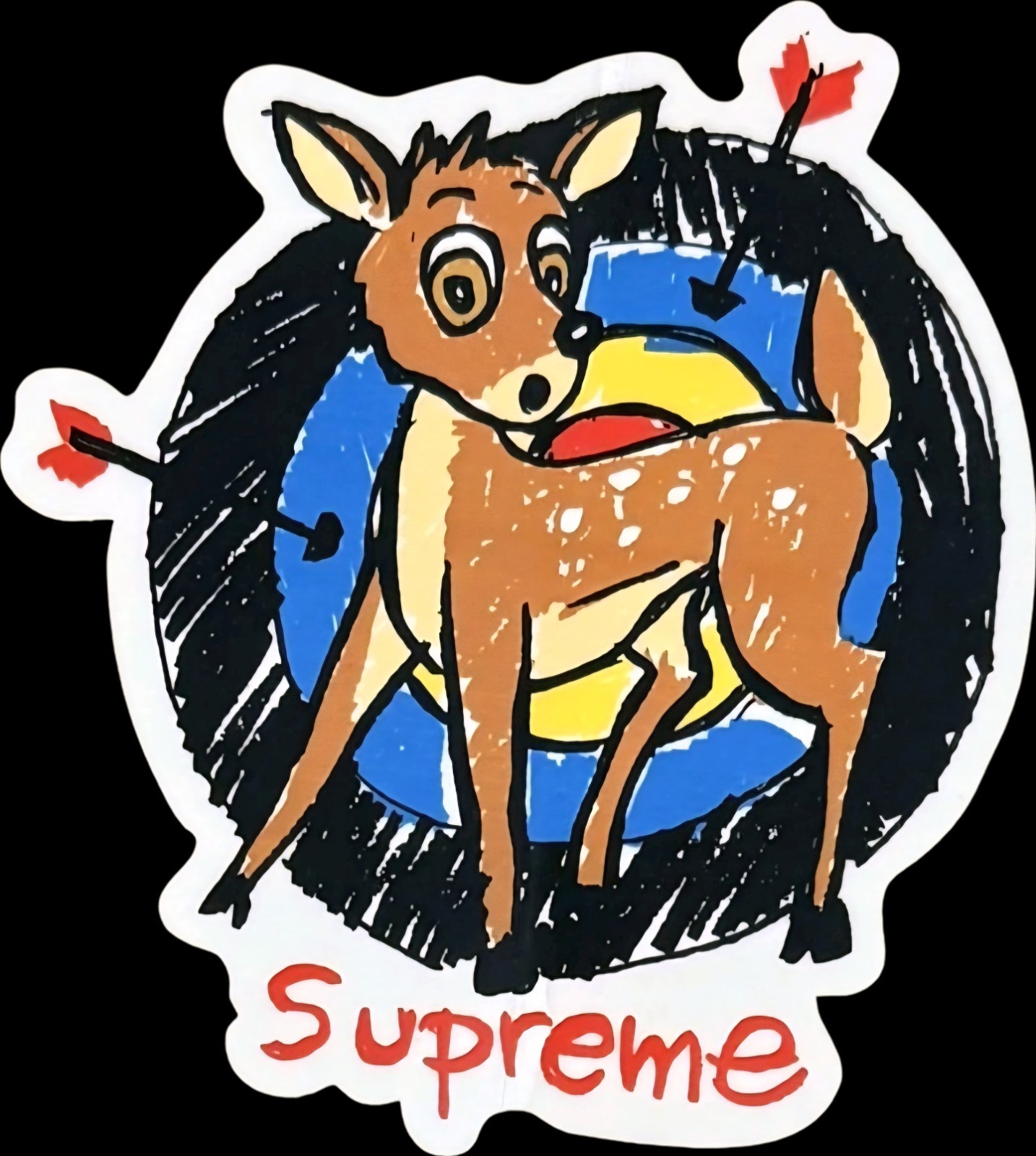 Supreme Sticker 3" Die Cut Gloss Skateboard Water Bottle Tablet Laptop Etc