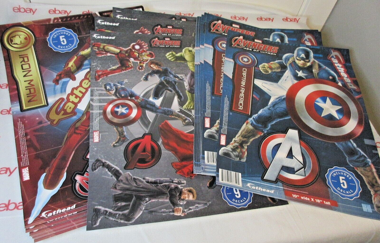 FATHEAD Marvel 2014 Decals Avengers Age of the Ultron Iron Man 42 PC RESALE LOT