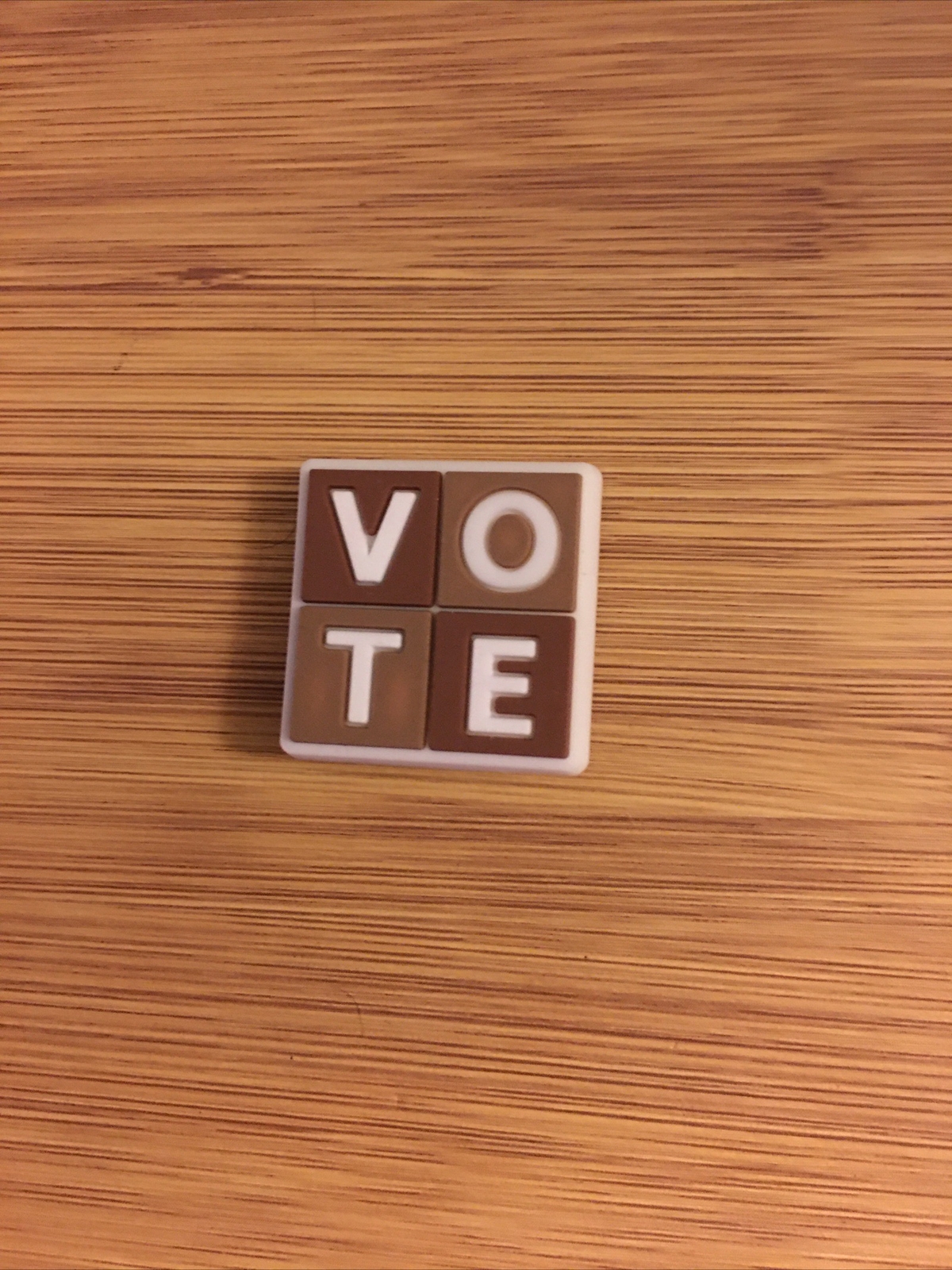 VOTE Square Block Scrabble Letter Shoes Charm Crocs~Stand Out Be Different
