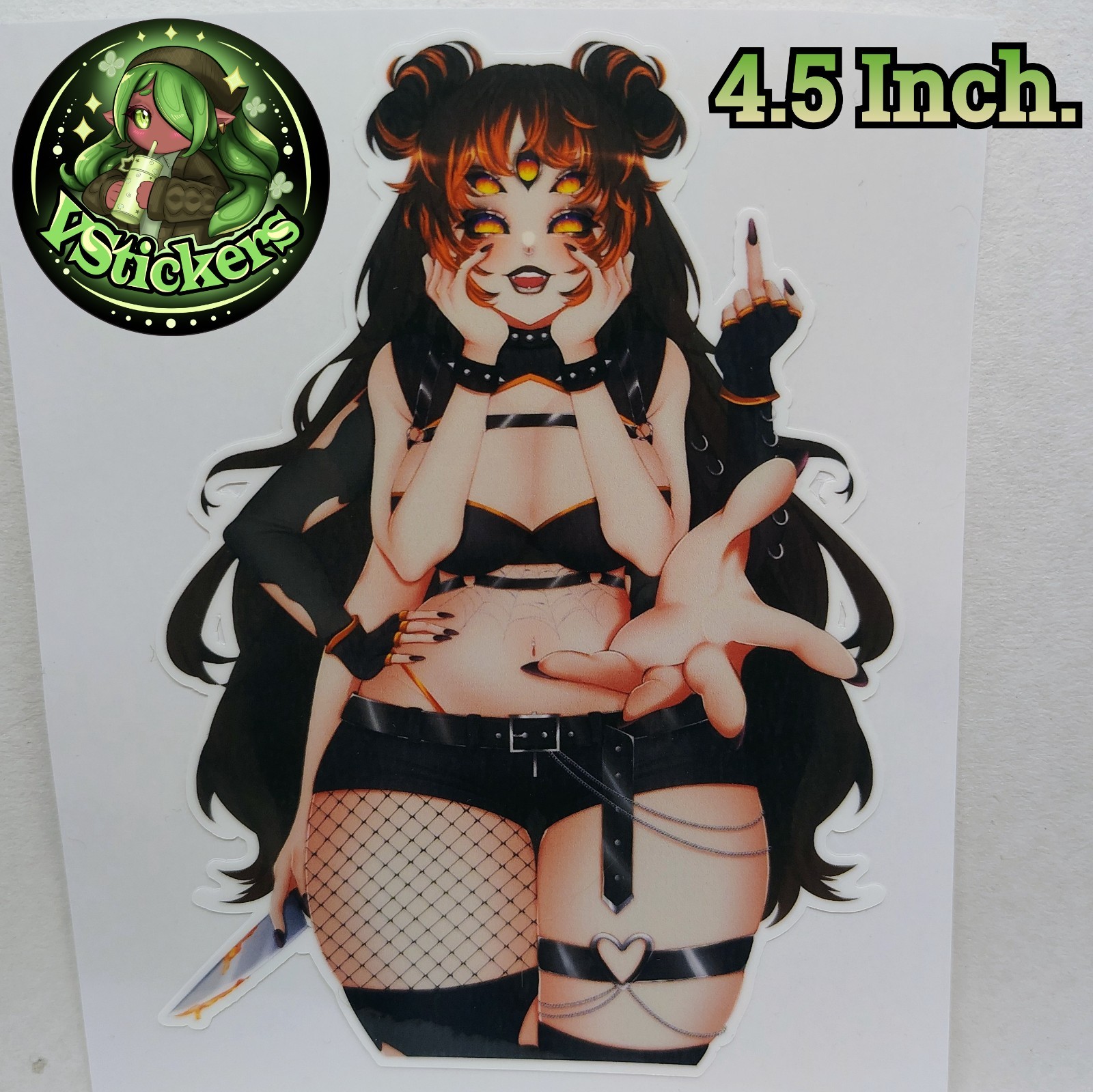 [Vtuber][4.5 Inch.] Crizi Mari Mixed Signals – Water-Resistant Fan Art Sticker!