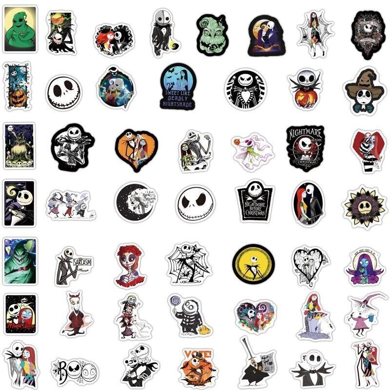 The NIGHTMARE Before CHRISTMAS VINYL Stickers [E] JACK SKELLINGTON ~ WATERPROOF