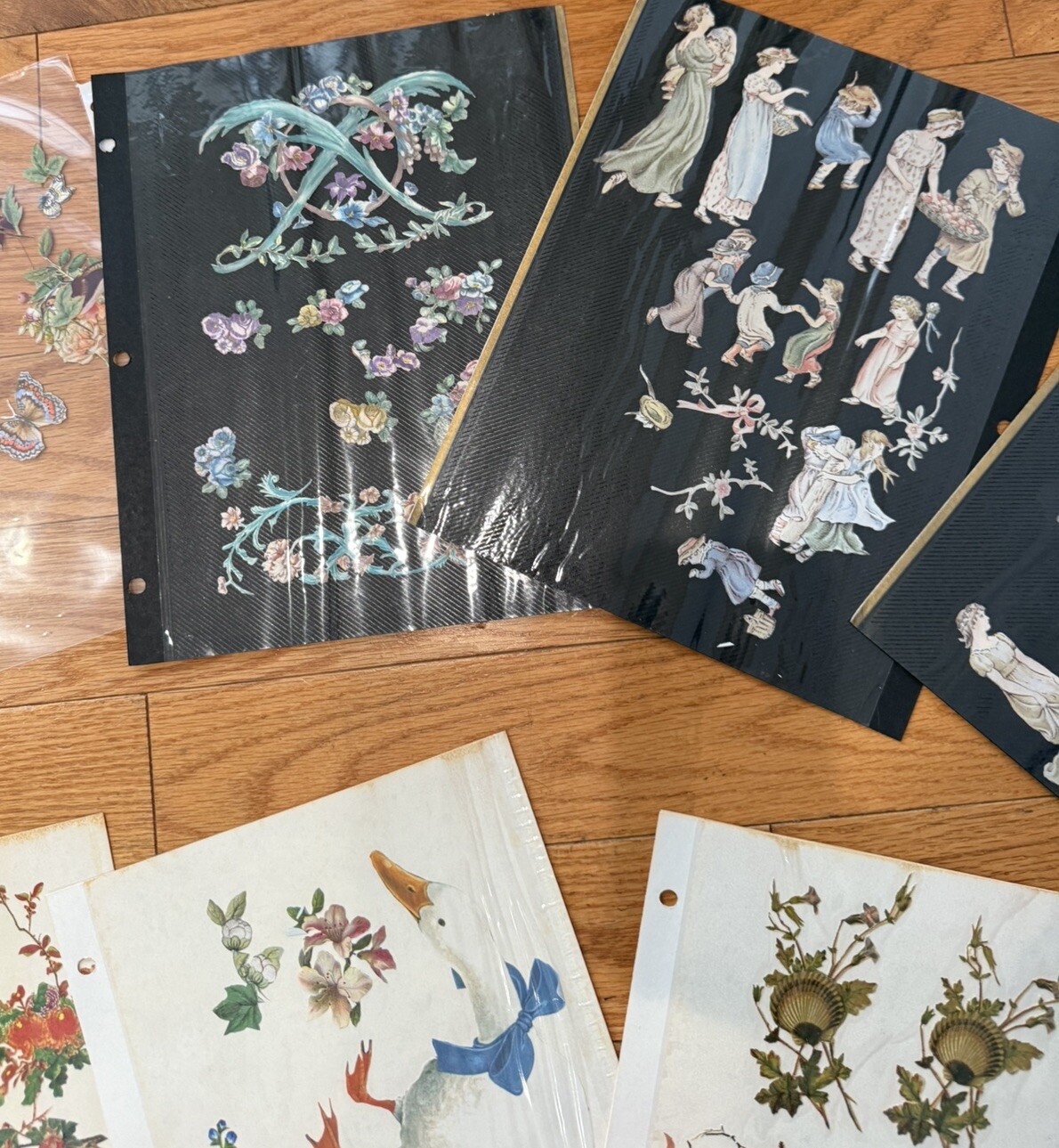 Decoupage Cutouts Vintage Floral Birds Animals People Vintage