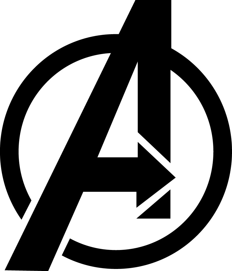 Avengers "A" Decal Vinyl Sticker 3 Inches Tall Choose your Color! Marvel Comics