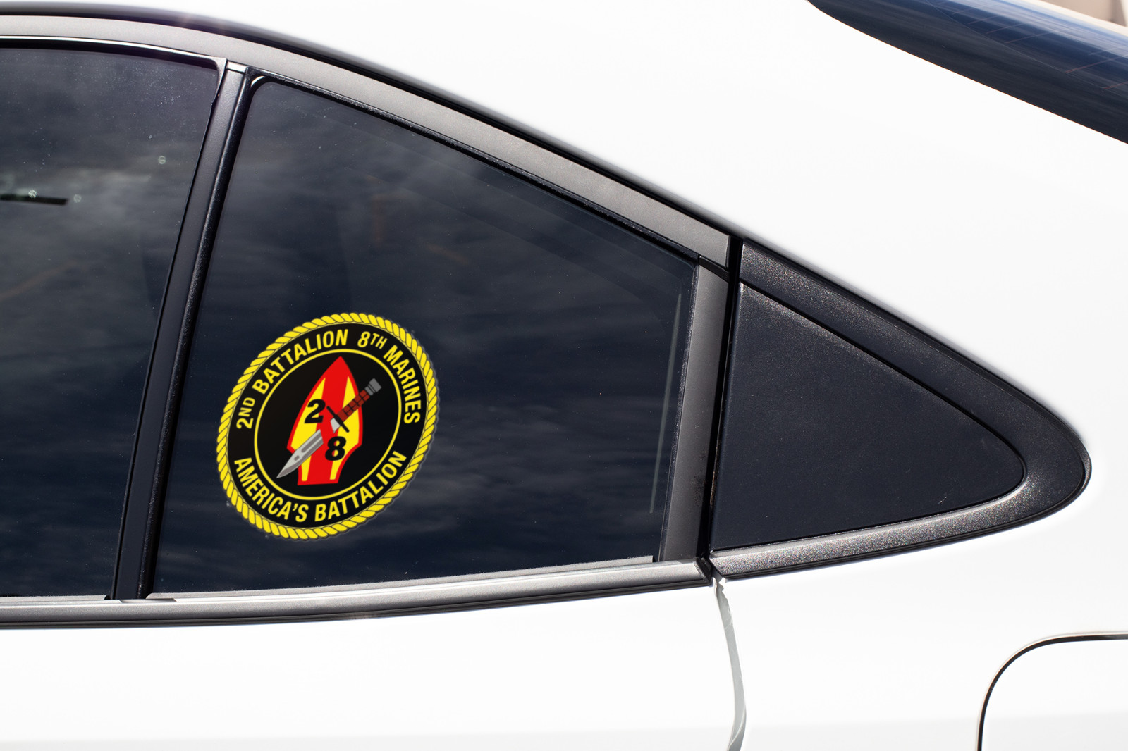 US Marine Corps Badge Sticker 2nd Battalion 8th Marines America's Battalion