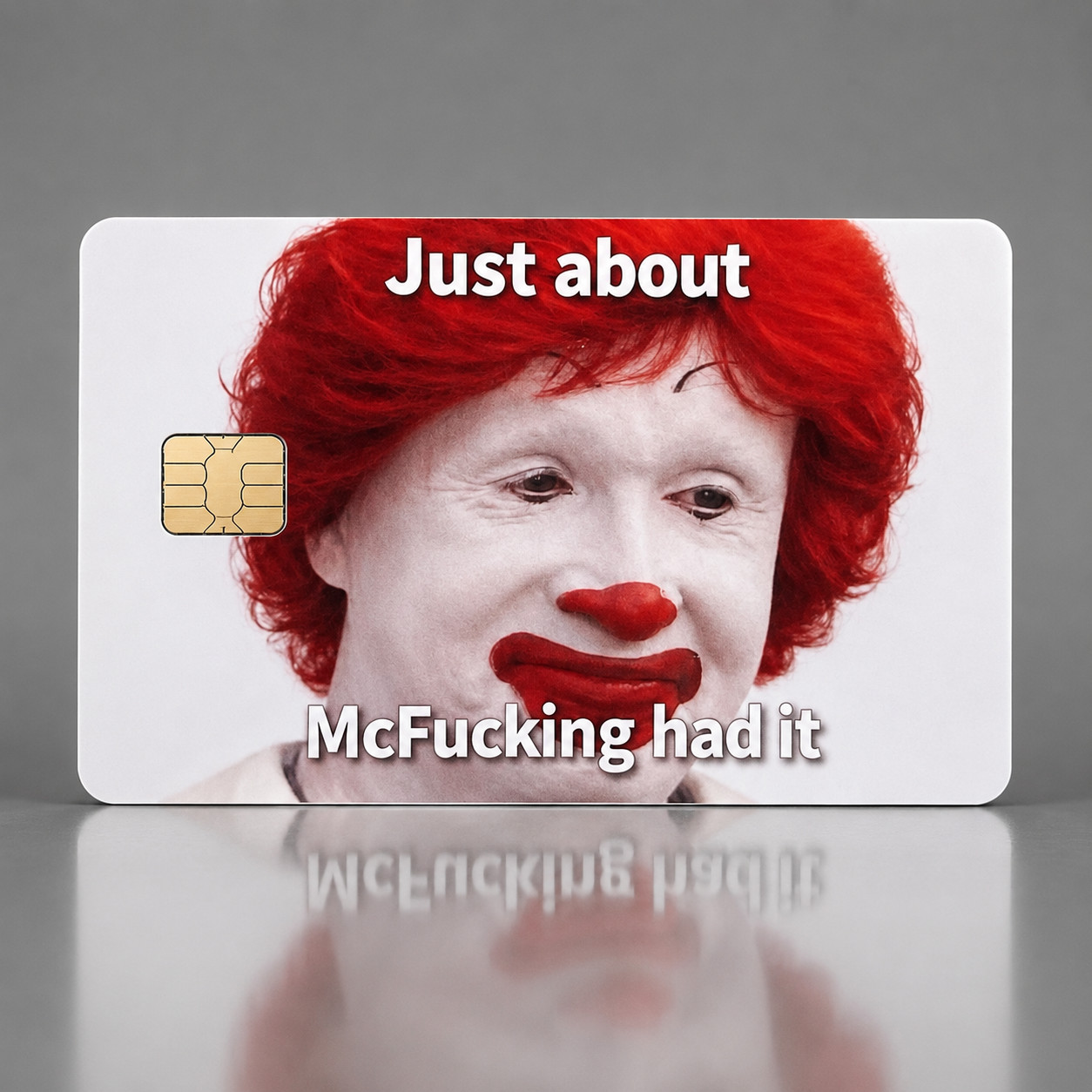 McF*ck Credit Debit Card Skin Cover Sticker Chip Funny Decal