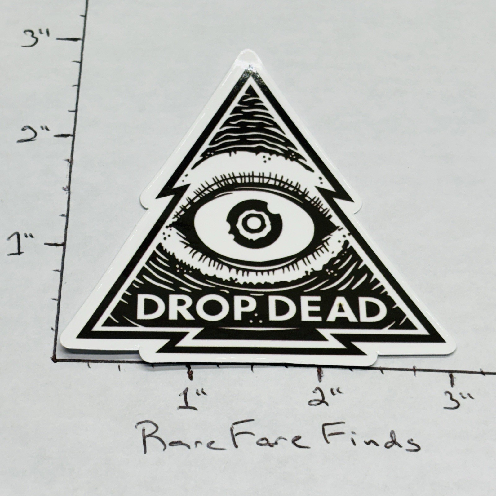 NEW‼ Drop Dead Clothing Illuminati Pyramid Eye Vinyl Decal Sticker •w/ Tracking‼