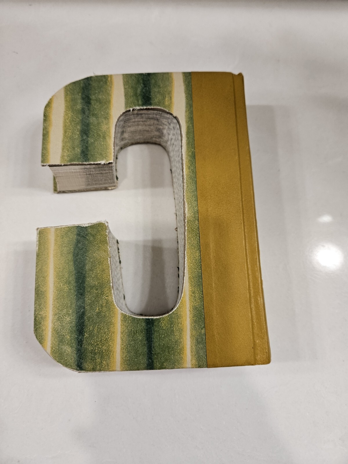 “C” Decor Letter: Cutout From A Book – Reader’s Digest Condensed Books –