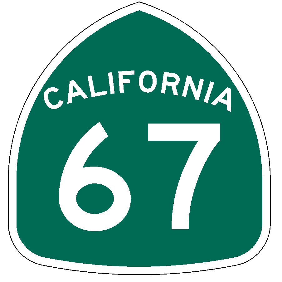 California State Route 67 Sticker Decal R991 Highway Sign Road Sign