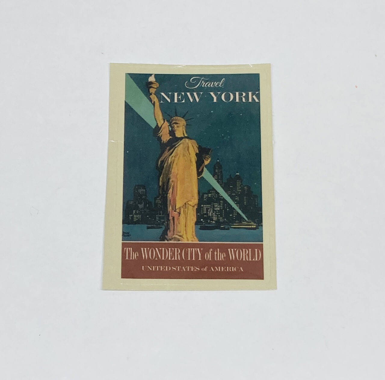 New York Sticker Wonder City Of The World Tour Art Decal Vinyl Souvenir Tc6