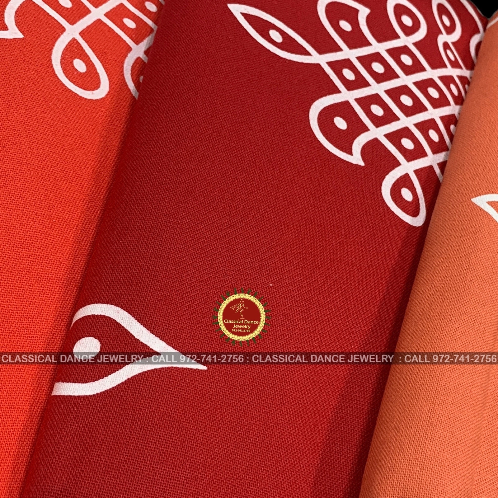 RED Muggu Rangoli Kolam Cotton Back Drop Cloth Ammavaru Weddings Puja Festivals