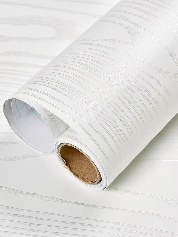 Wood Grain Self-Adhesive Wallpaper Waterproof PVC Contact Stickers Home Decor