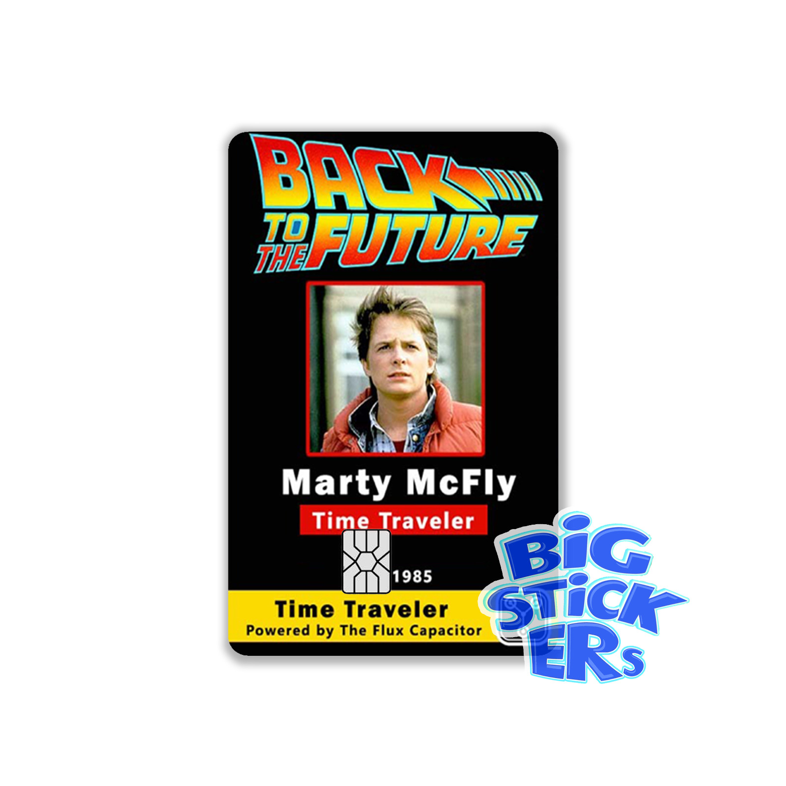 Back2 The Future Series Vinyl Credit Card Skin Sticker High Quality & Laminated