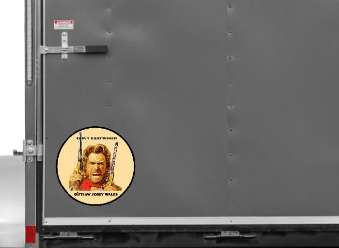 Clint Eastwood (Outlaw Josey Wales) – 4" Vinyl Decal Car Laptop Cooler Trailer