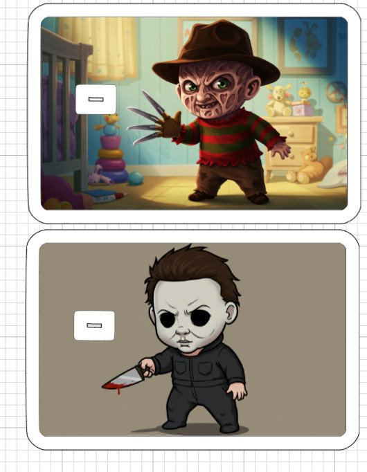 Baby Horror ATM Credit Debit Card Skin Sticker Pennywise Michael Jason Halloween