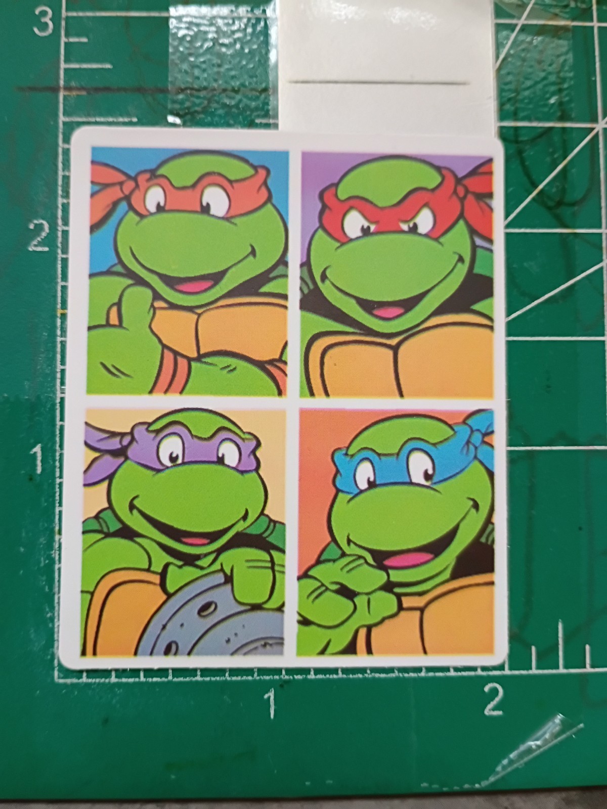 TMNT STICKER X 2×2 INCHES, VYNIL HIGH GLOSS STICKER X SMALL SIZE STICKER