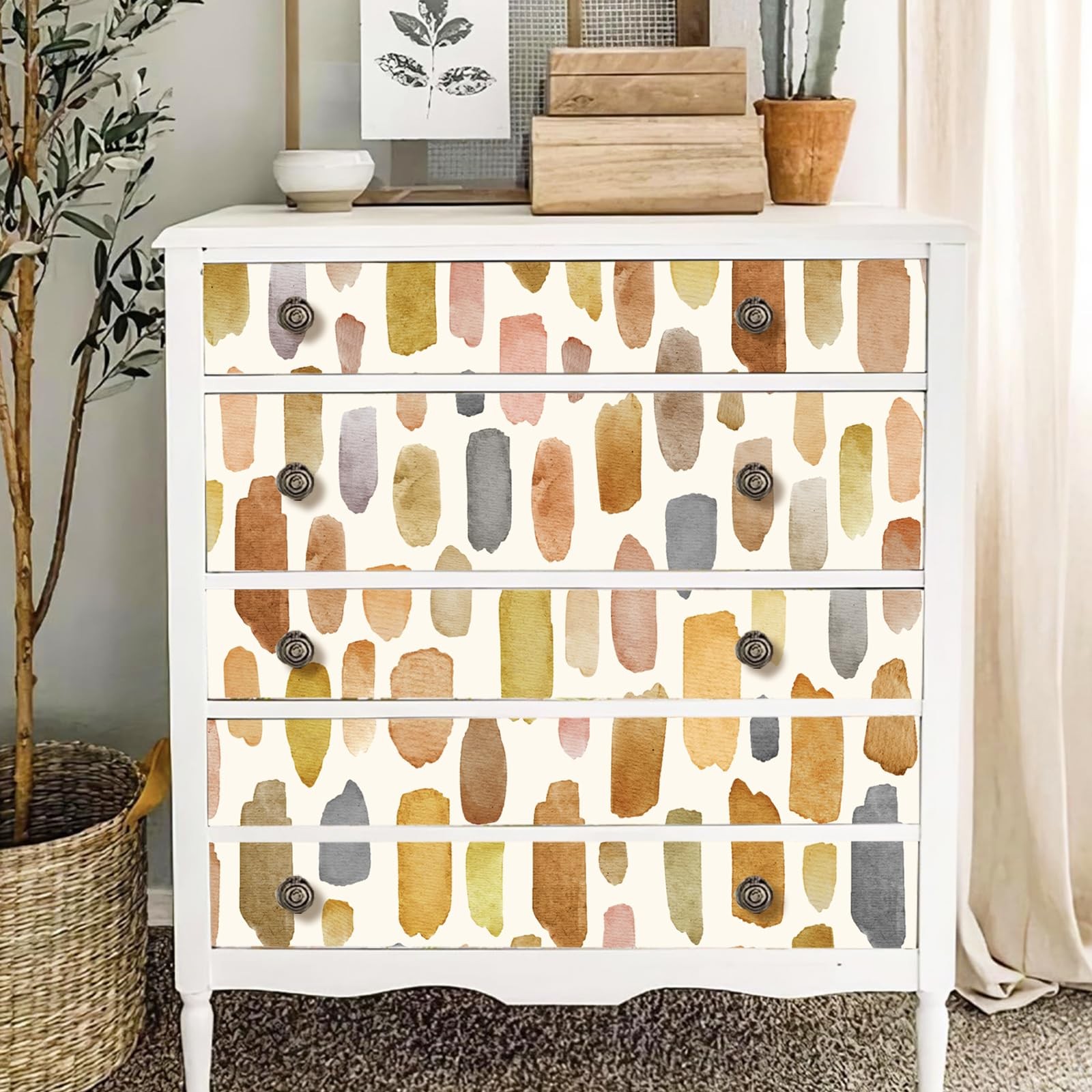Line Wall Decals Wallpaper Peel and Stick Boho Line Stickers Murals Paint Lin…