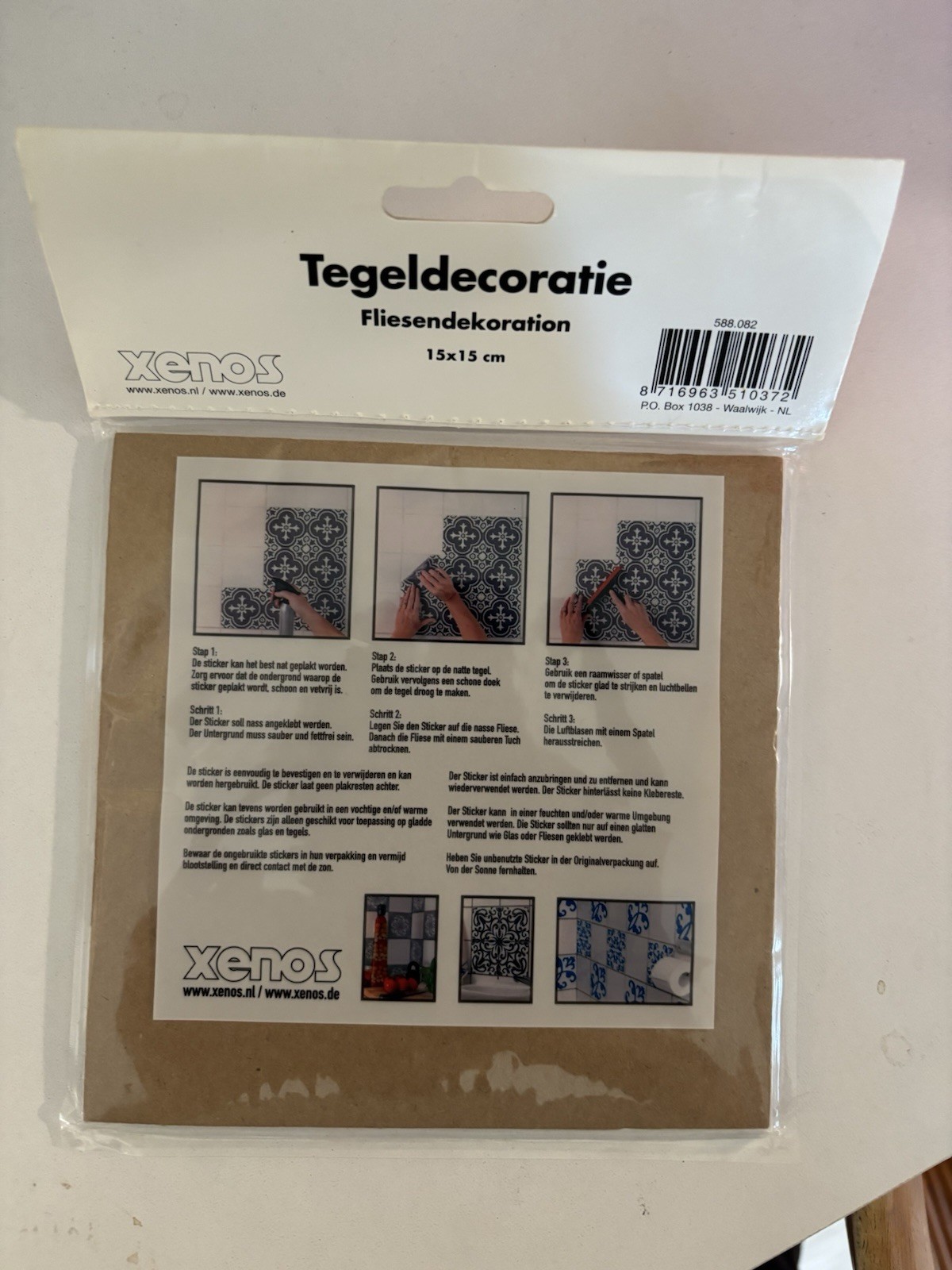 NEW 6"x6" New Dutch Blue White Tulips Holland 8pc Xenos Tile Decals Kitchen Bath