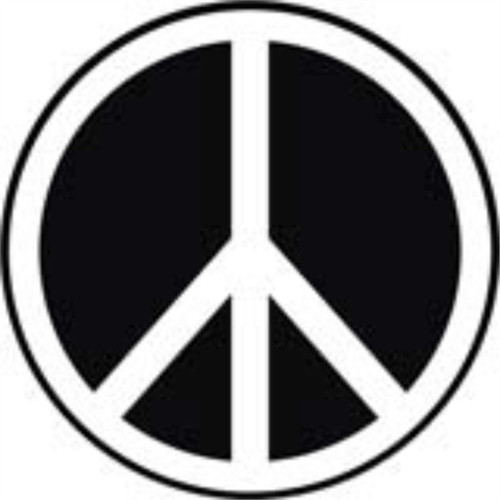 Peace Symbol – Sticker – 2 5/8" Round