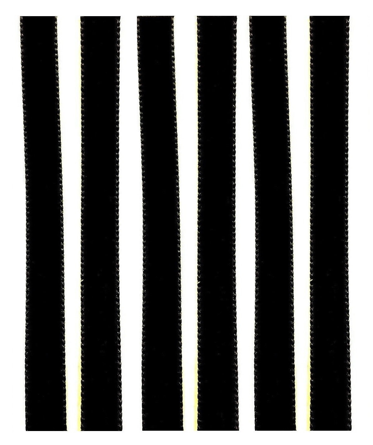 (6) Black Extra Wide Okki Nokki & VPI Compatible Vinyl Record Cleaning Strips