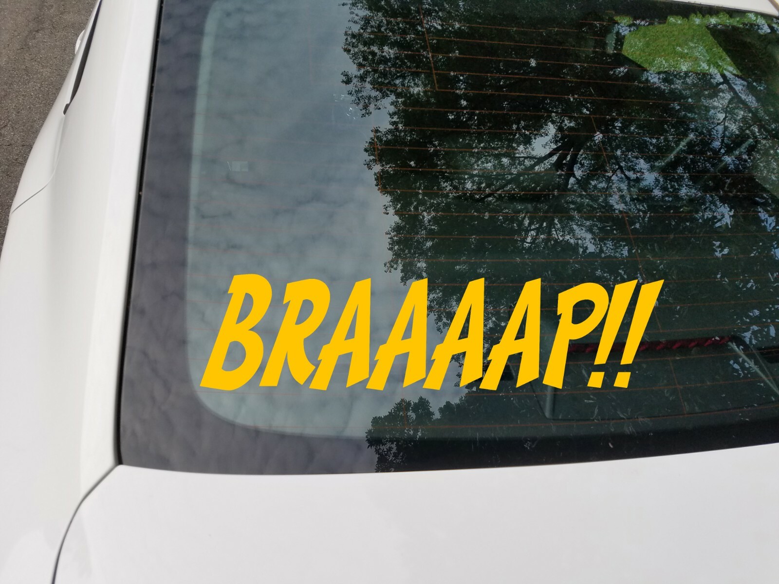 Braaaap Vinyl Decal Motorcycle Snowmobile Dirt Bike Engine Quad Die Cut Sticker